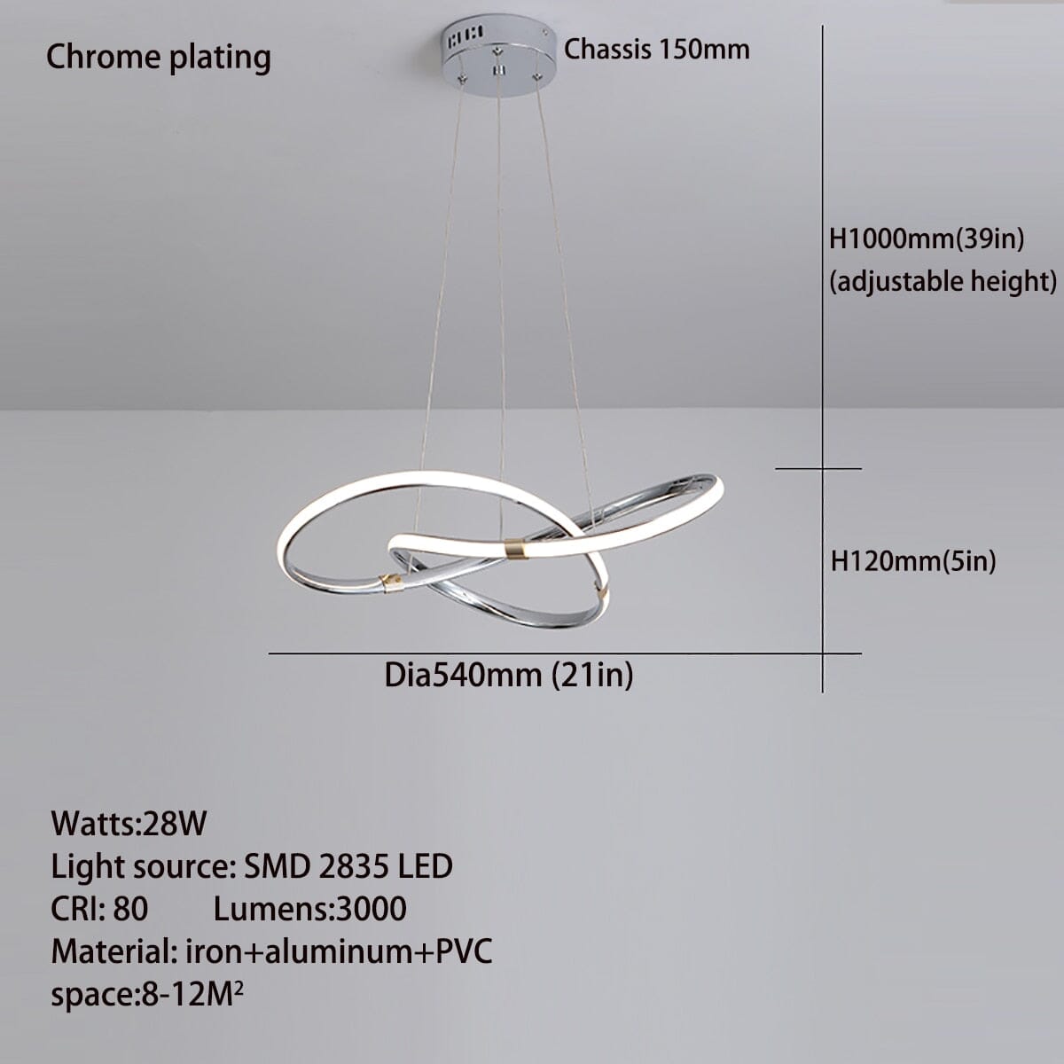 Lustre Pendente para Sala - Luminária Inteligente