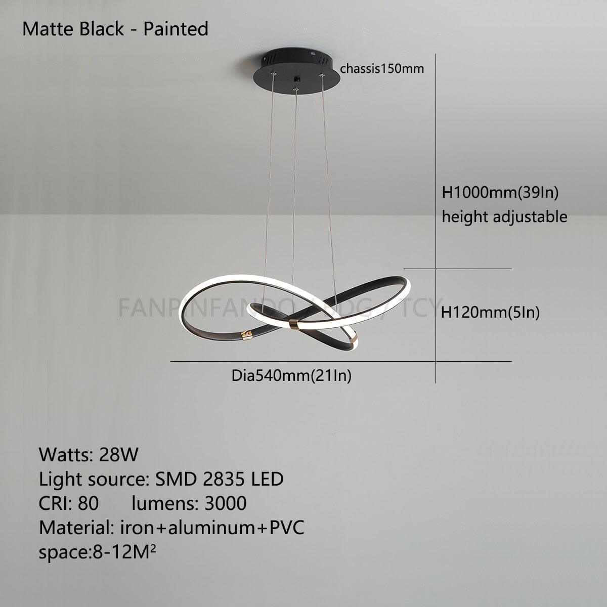 Lustre Pendente para Sala - Luminária Inteligente