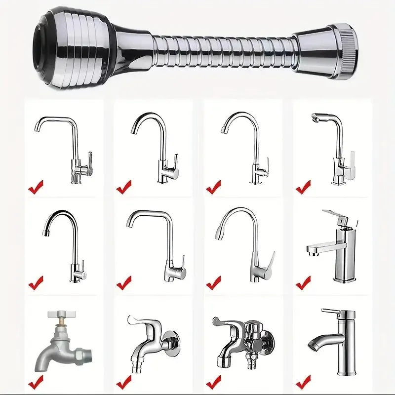 Extensor de Torneira Flexível em Aço Inox