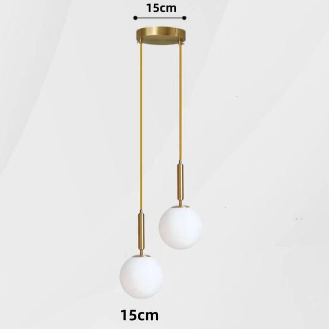 Pendente Luminária Globo de Vidro Moderno Minimalista