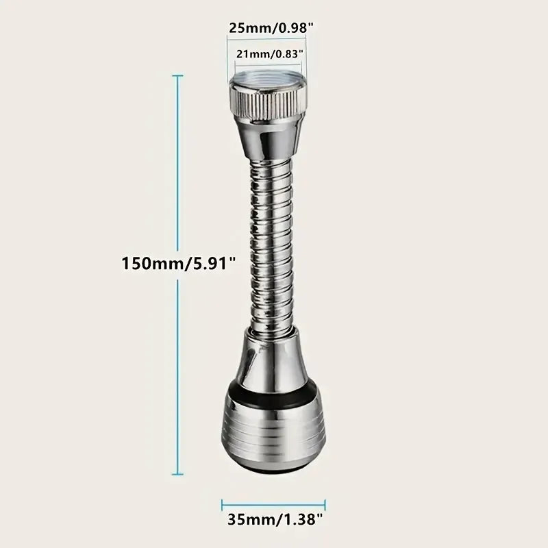 Extensor de Torneira Flexível em Aço Inox